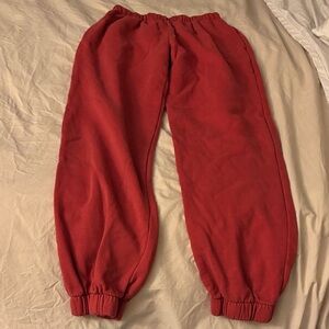 Womens Red Sweatpants